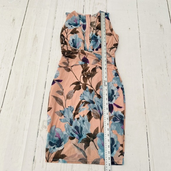 Charlotte Russe Size S Floral Mesh Lined Dress - Picture 7 of 10